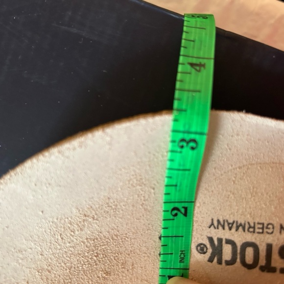 Birkenstock Saunders black patent leather flats oxfords lace up shoes Sz W 5-5.5 - Picture 13 of 15